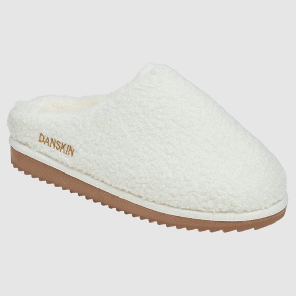 NWT DANSKIN Sherpa Recovery Slipper Ivory M 7/8 - Picture 4 of 5